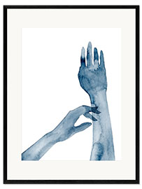 Gerahmter Kunstdruck Schattenhände II