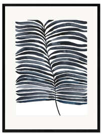 Kunsttryk i ramme Indigo Fronds I