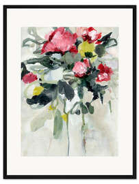 Gerahmter Kunstdruck Blütengewirr I