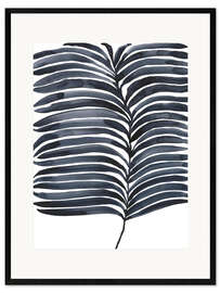 Plakat artystyczny premium w ramie Indigo Fronds II