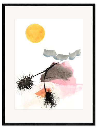 Impresión de arte enmarcada Pink Oasis II