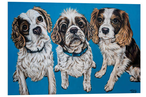 Foam board print King Charles Family