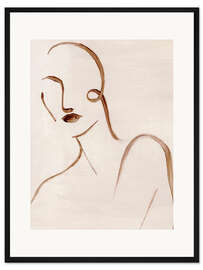 Gerahmter Kunstdruck Femme Sketch I
