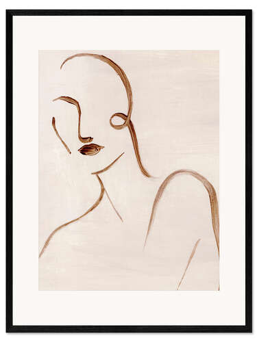 Framed art print Femme Sketch I