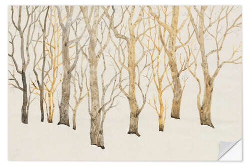 Sticker mural Bare Trees I