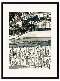 Gerahmter Kunstdruck An der Straßenecke II