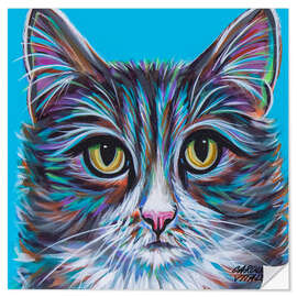 Vinilo para la pared Pastel Cats I