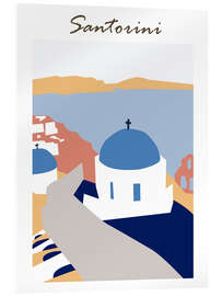 Acrylic print Santorini Greece III