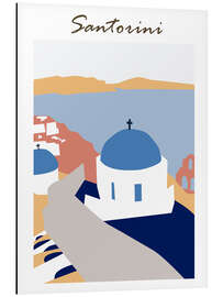 Tableau en aluminium Santorini Greece III