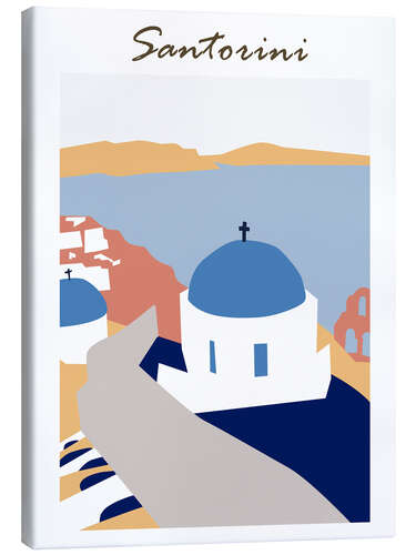 Canvas print Santorini Greece III