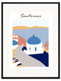 Gerahmter Kunstdruck Santorini, Griechenland III