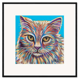 Impression artistique encadrée Pastel Cats II