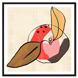 Gerahmter Kunstdruck Früchte I, Apfel