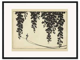 Gerahmter Kunstdruck Japanische Glyzinie 2A