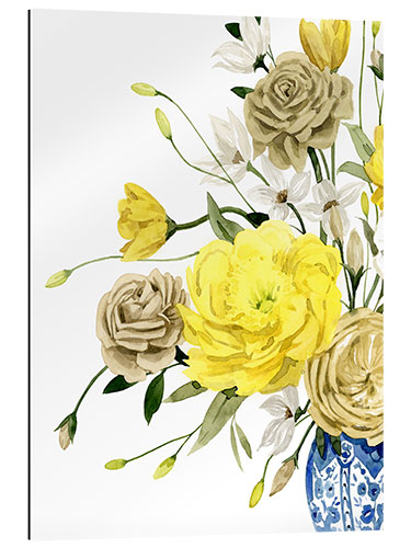 Stampa su plexi-alluminio Yellow and Ultramarine Bouquet I