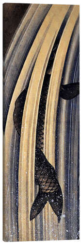 Lienzo carp-leaping-up-a-cascade