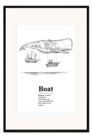 Gerahmter Kunstdruck Boat Definition