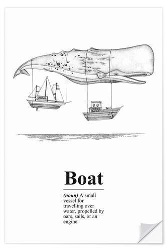 Sticker mural Boat Definition