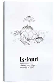 Canvas print Island Definition