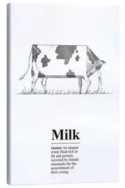 Canvas print Milk Definition