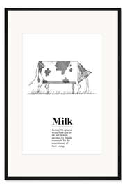 Gerahmter Kunstdruck Milk Definition