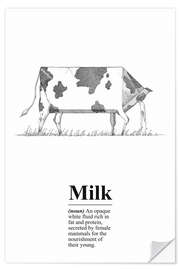 Naklejka na ścianę Milk Definition