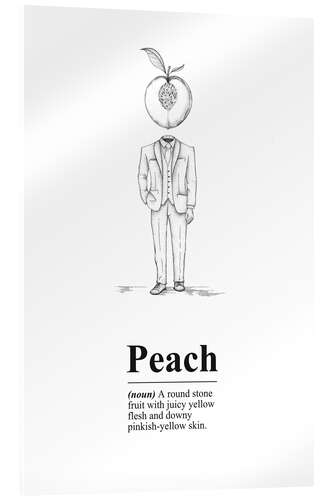 Cuadro de metacrilato Peach Definition