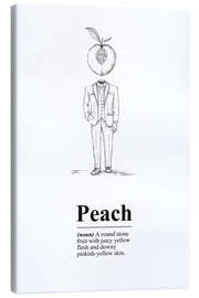 Canvas print Peach Definition