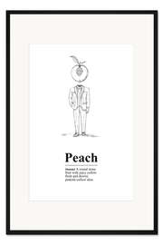 Gerahmter Kunstdruck Peach Definition