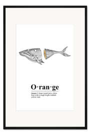 Gerahmter Kunstdruck Orange Definition