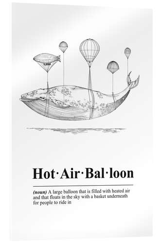 Cuadro de metacrilato Hot Air Balloon Definition