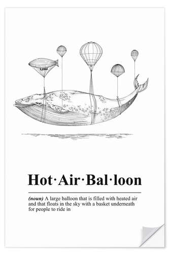 Sticker mural Hot Air Balloon Definition