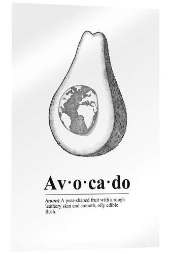 Acrylic print Avocado Definition