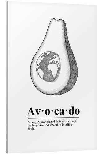 Tableau en aluminium Avocado Definition