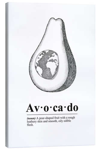 Canvas print Avocado Definition