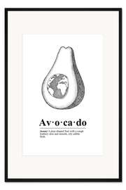 Gerahmter Kunstdruck Avocado Definition