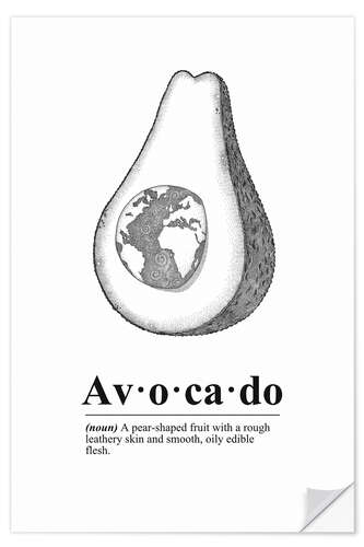 Wall sticker Avocado Definition