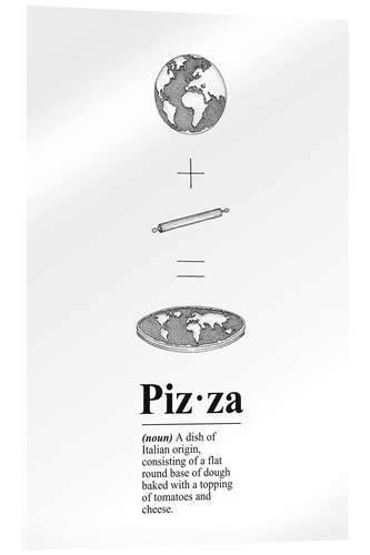 Acrylic print Pizza Definition