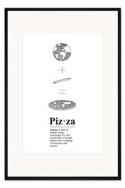 Gerahmter Kunstdruck Pizza Definition