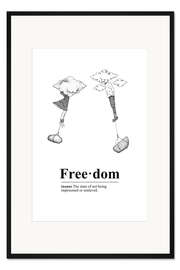 Gerahmter Kunstdruck Freedom Definition