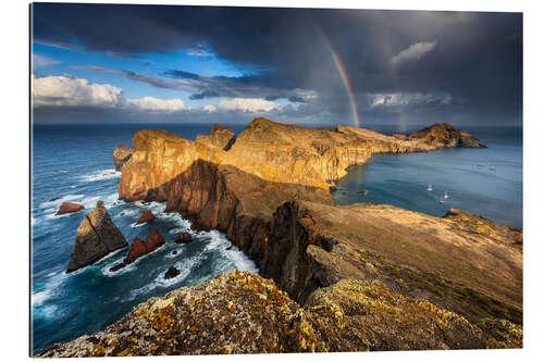 Gallery print Rainbow over Ponta de Sao Lourenco