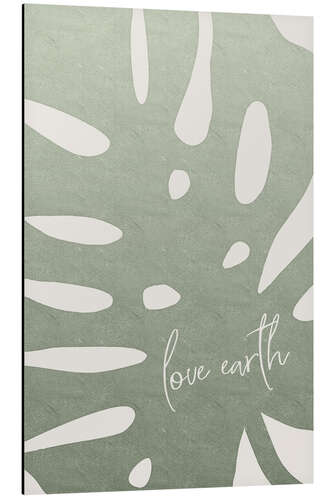 Cuadro de aluminio Love earth, Monstera