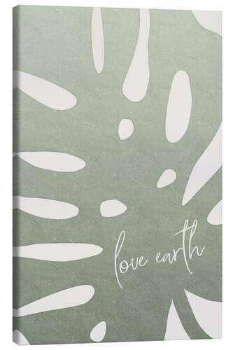 Canvas print Love earth, Monstera