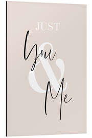 Tableau en aluminium Just you and me