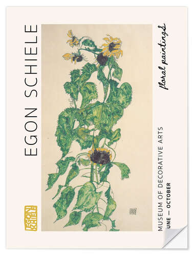 Wall sticker Floral Paintings – Sunflowers, 1917