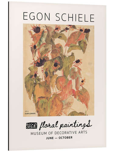 Aluminium print Floral Paintings – Sunflowers, 1911