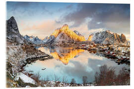 Akrylbillede Fishing village, Reine Bay, Lofoten Norway