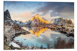 Aluminium print Fishing village, Reine Bay, Lofoten Norway