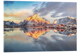 Akrylbilde Winter sunrise over Nordland