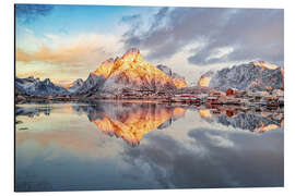 Aluminium print Winter sunrise over Nordland